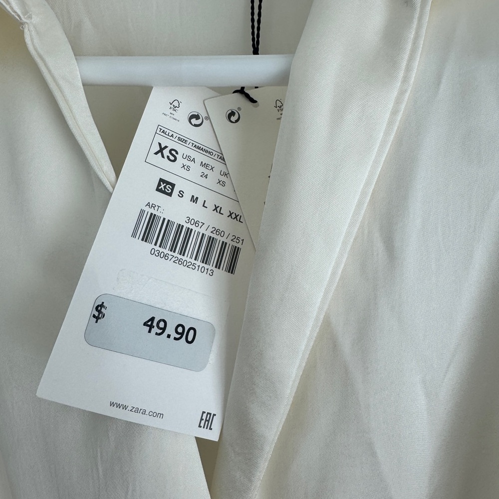 NWT Zara satin effect mini dress - Picture 3 of 5